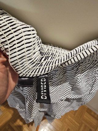 Blusa con volantes rayas