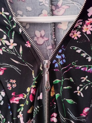 Vestido estampado floral cremallera
