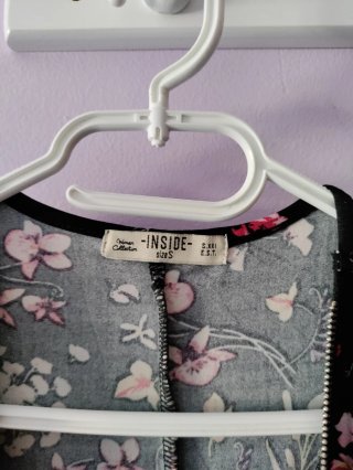 Vestido estampado floral cremallera