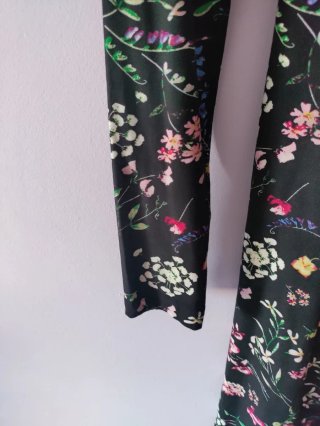 Vestido estampado floral cremallera