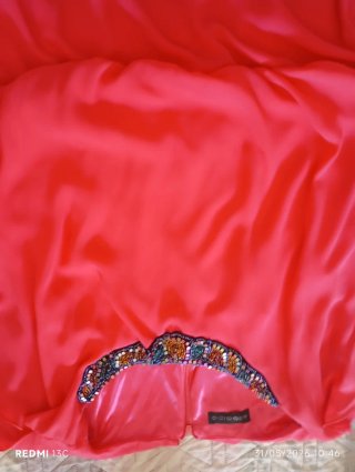 Vestido fiesta ARGIDDO rosa con pedrería