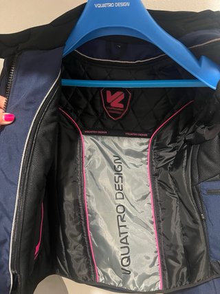 Chaqueta Moto Mujer VQuattro Azul