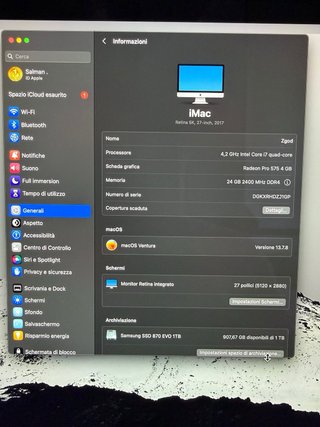 iMac 27 5K i7 4.2GHz