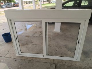 Ventana Corredera Aluminio + Mosquitera 165x120