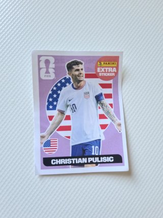 Panini Extra Sticker Christian Pulisic Mundial