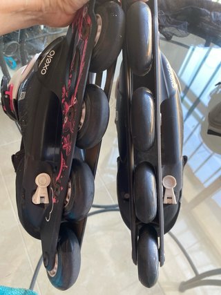Patines en línea Oxelo niña y protecciones