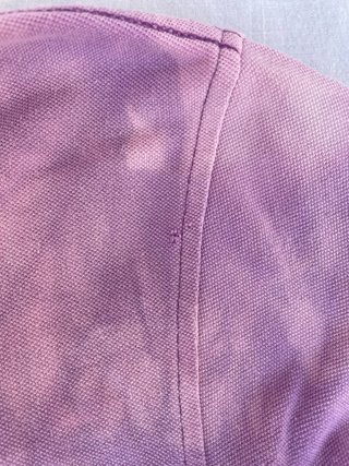 Polo SUN68 Uomo Lilla Effetto Acid Wash