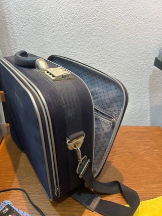 Maleta de mano Traveler azul y gris