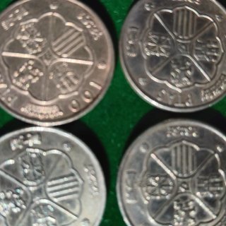 9 Monedas 100 Pesetas Plata Franco 1966