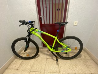 Bicicleta Rockrider 100 Verde Neón