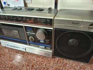 Radio Cassette AIWA CS-240 Plata/Negro