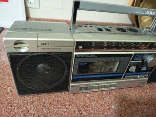 Radio Cassette AIWA CS-240 Plata/Negro