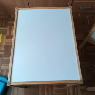 Mesa y 2 Sillas IKEA LÄTT Niños Blanca