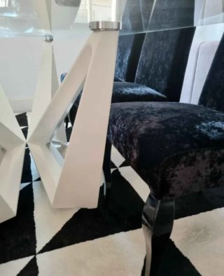 Mesa Comedor Diseño Cristal y Madera