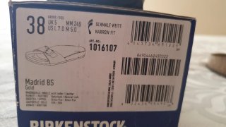 Sandalias Birkenstock Doradas Talla 38