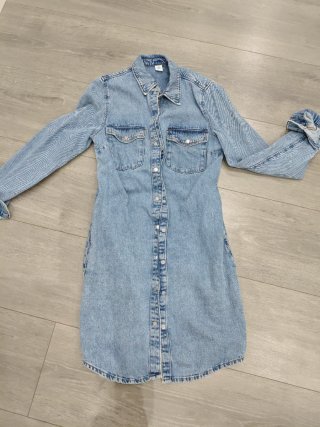 Vestido vaquero manga larga
