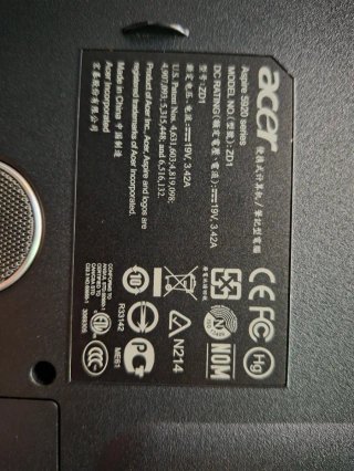 Portátil Acer 5920 para piezas o reparar
