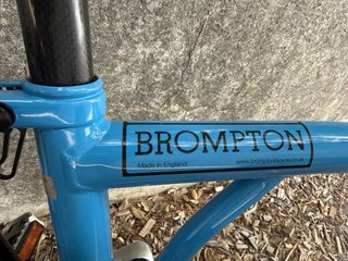 Bicicleta Plegable Brompton Azul