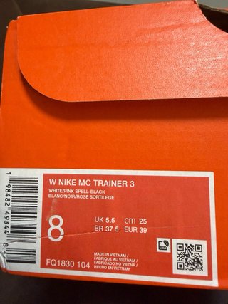 Nike MC Trainer 3 FQ1830-004 - Bosnco Rosa Talla 3