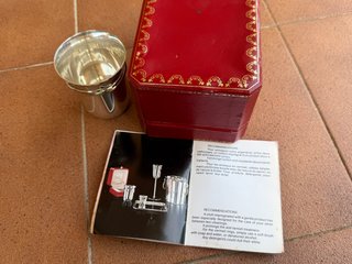 Vaso vintage CARTIER de plata 925