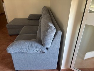 Sofá modular gris como nuevo