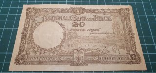 20 Francos Bélgica 1925 Billete