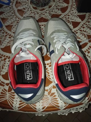 Zapatillas Munich grises y azules