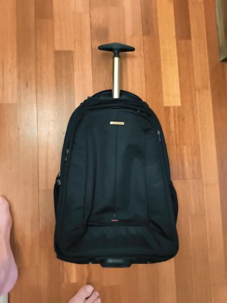 Mochila de mano con ruedas negra Nueva