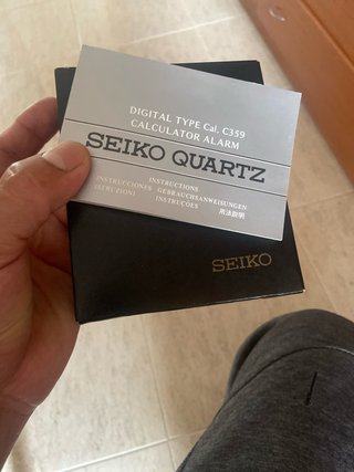 Reloj Seiko Calculadora C 395-5010