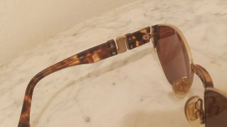 Gafas de sol Paco Rabanne Vintage Oro/Marrón