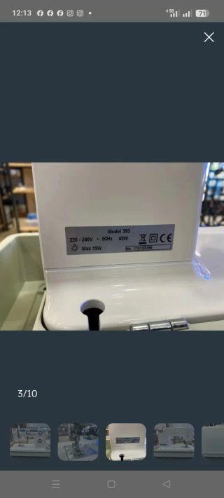 Máquina de coser Alfa Modelo 393