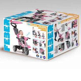 TRICICLO, BICICLETA BABY PLUS MUSIC PINK DE FEBER