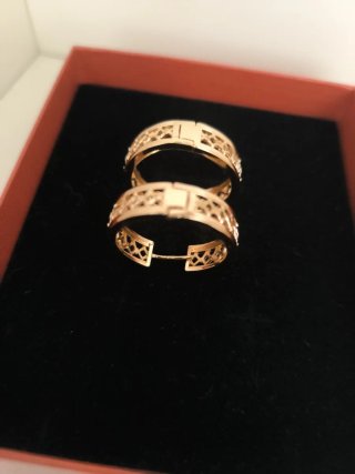 Pendientes Aro Dorados Calados