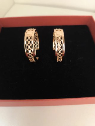 Pendientes Aro Dorados Calados