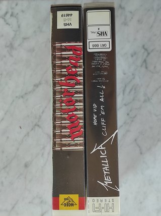 Lote 2 VHS: Metallica + Motörhead