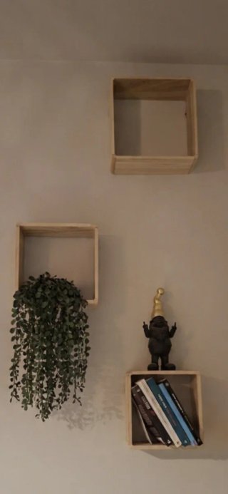 Set Cubi Scaffale in Legno. Disponibilità 6 pezzi