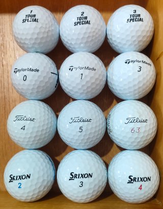 Confezione da 12 palline da golf varie