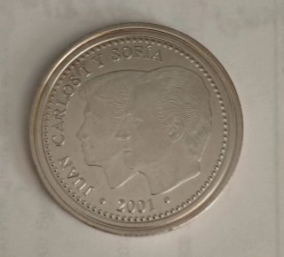 Replica 2000 pesetas baño Plata pura FNMT
