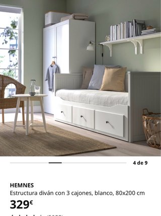 Estructura Diván IKEA HEMNES 3 cajones