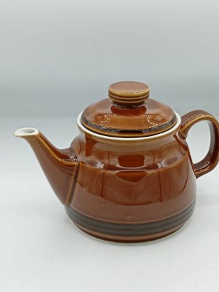 Teiera Tognana ceramica marrone anni '70