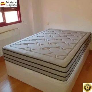 Canapé cama blanco con colchón