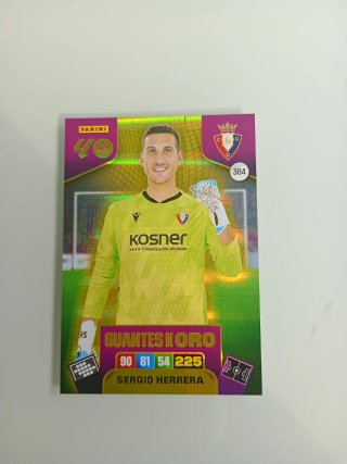 Carta Fútbol Panini Sergio Herrera 384