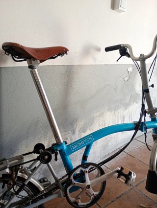 Bicicleta Brompton Azul
