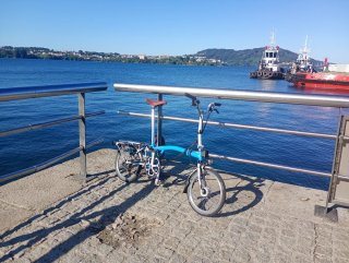 Bicicleta Brompton Azul
