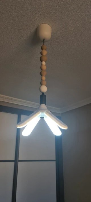 Lámpara de techo decorativa con cuentas