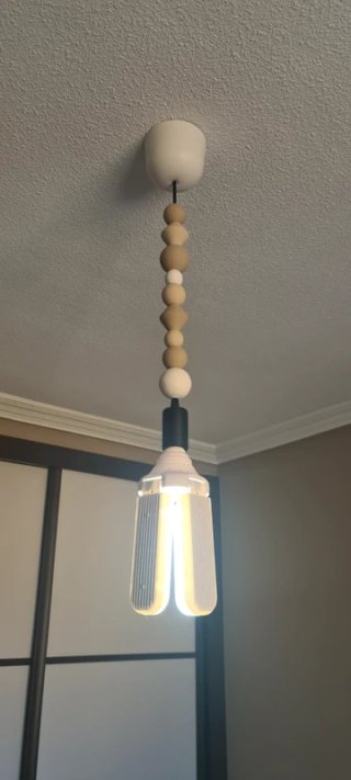 Lámpara de techo decorativa con cuentas