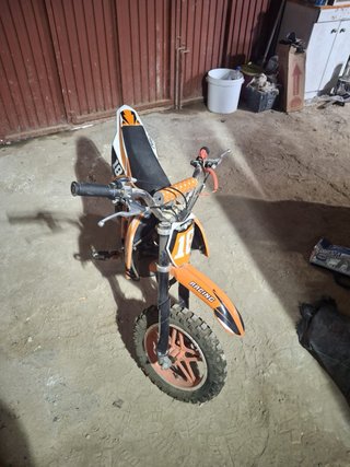 Mini Moto 49cc Infantil Naranja/Blanca