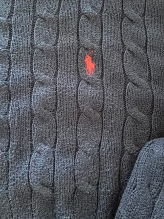 Jersey Polo Ralph Lauren Azul Cable Knit