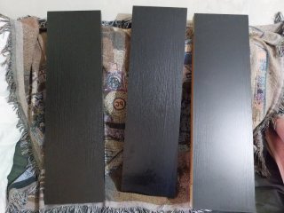 Lote 3 estanterias madera soporte invisible