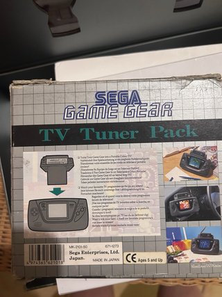 Consola Sega Game Gear Negra + TV + 5 juegos